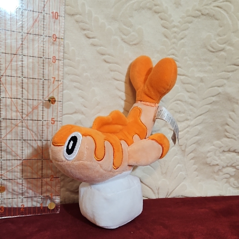 Pokemon Orange and White Plush - Soft Cartoon Character Tatsugiri